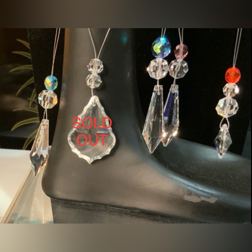 CHOICE of Crystal  (Leaf Shape SOLD)